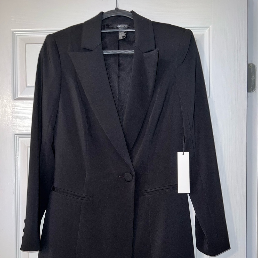 Jay Godfrey Tuxedo Dress, Size 8, NEVER WORN, tags still on.
